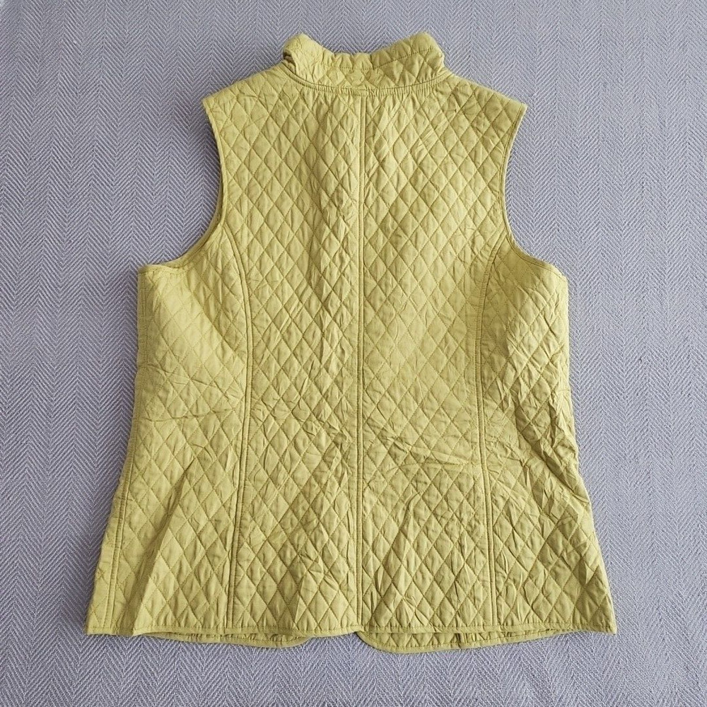 Sport‎ Savvy Sz Large Pistachio Green Diamond Quilted Women’s Zip-Up Vest Jacket - Picture 6 of 10